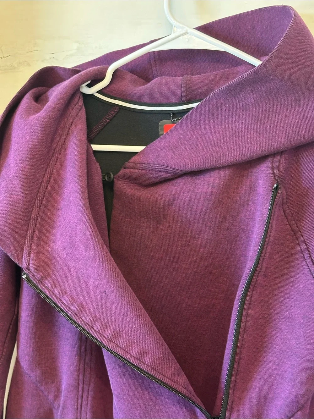 Long Nike Purple Wrap Hoodie